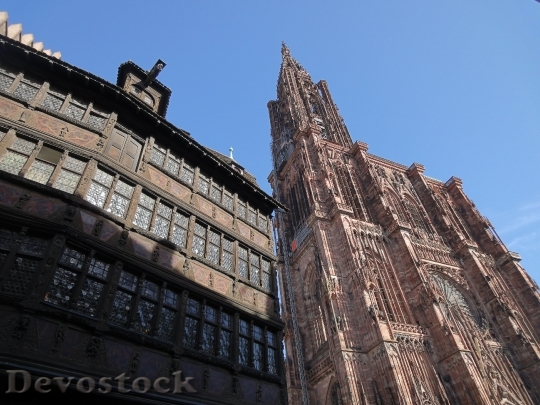 Devostock Strasbourg Cathedral House Alsace