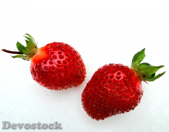Devostock Strawberries Berries Fruit Natural
