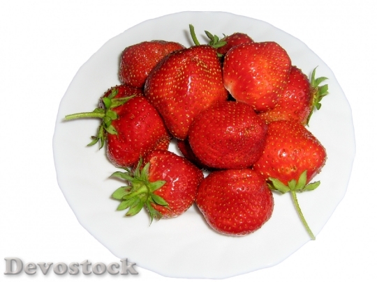 Devostock Strawberries Berry Fruit Food
