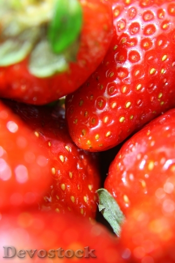 Devostock Strawberries Close Up Strawberry