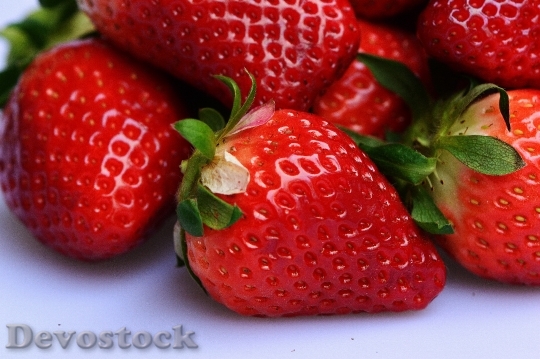 Devostock Strawberries Fruit Close Fruits 15