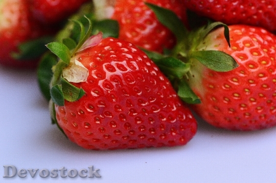 Devostock Strawberries Fruit Close Fruits 16