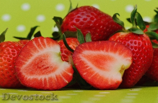 Devostock Strawberries Fruit Close Fruits 20