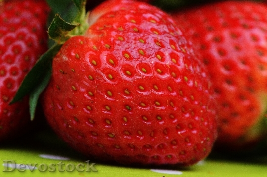 Devostock Strawberries Fruit Close Fruits 29