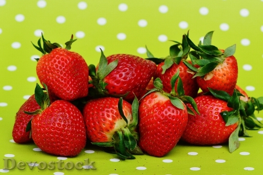 Devostock Strawberries Fruit Close Fruits 30