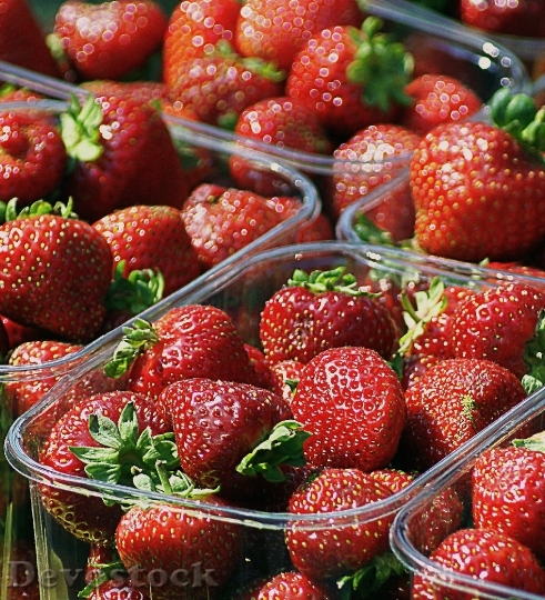 Devostock Strawberries Fruit Dessert Eating
