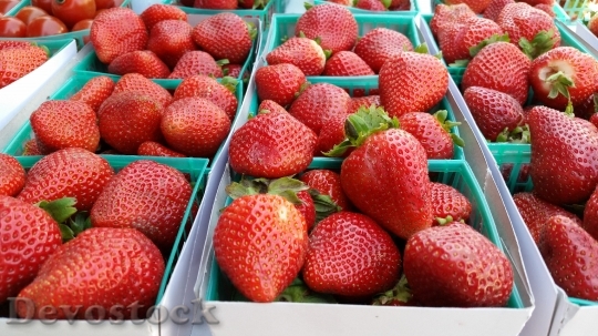 Devostock Strawberries Fruit Food Berries
