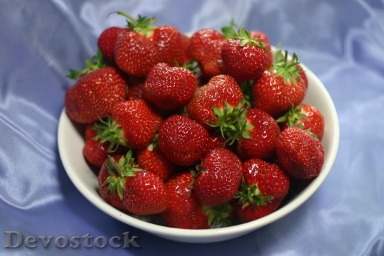 Devostock Strawberries Fruit Fresh Picked
