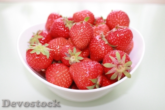 Devostock Strawberries Fruit Fruits Red