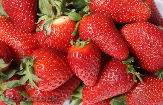 Devostock Strawberries Fruit Mature Red