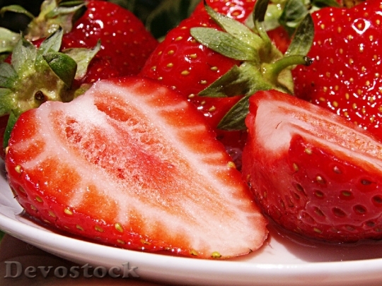 Devostock Strawberries Fruit Red Food 2