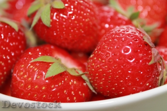 Devostock Strawberries Fruit Vitamins Food