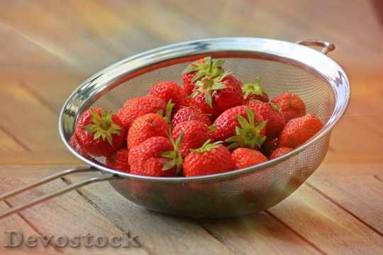 Devostock Strawberries Fruits Fruit Red