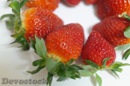 Devostock Strawberries Fruits Red Fruit 0