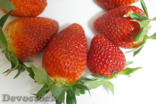 Devostock Strawberries Fruits Red Fruit 2