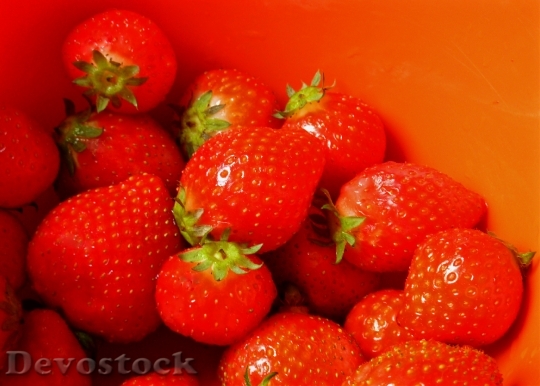 Devostock Strawberries Fruits Red Fruit 3