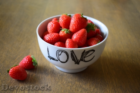 Devostock Strawberries Love My Love