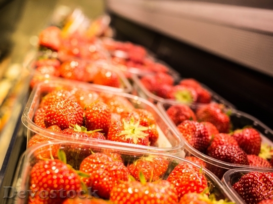 Devostock Strawberries Market Vegetables 880749