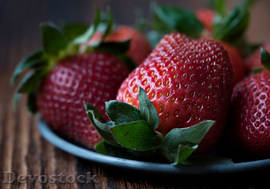 Devostock Strawberries Red Fruit Berry 0
