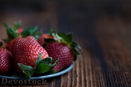 Devostock Strawberries Red Fruit Berry