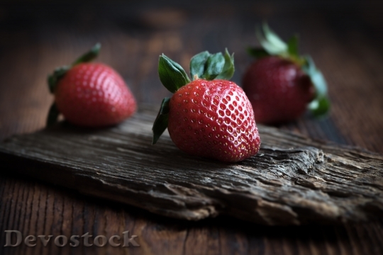 Devostock Strawberries Red Fruit Soft