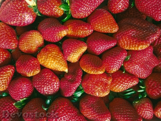 Devostock Strawberries Red Fruit Summer 1
