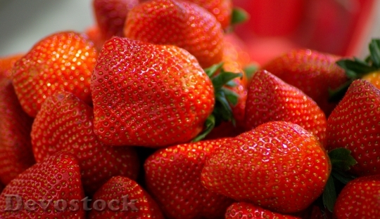 Devostock Strawberries Red Fruits Dessert 0