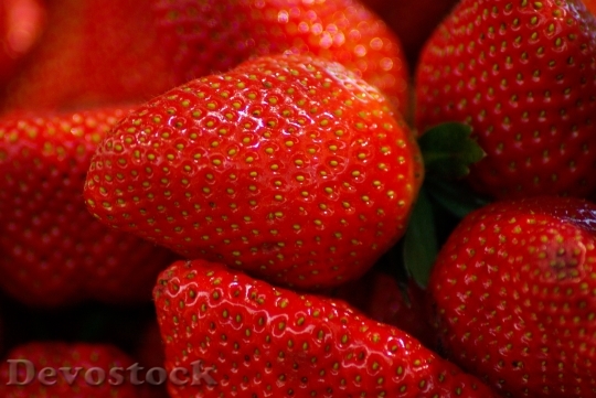 Devostock Strawberries Red Fruits Dessert