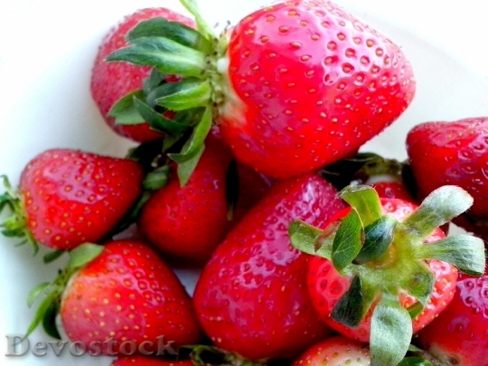 Devostock Strawberries Ripe Fruit Fresh 0