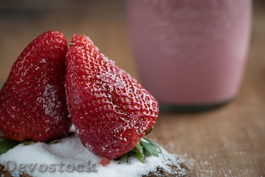 Devostock Strawberries Ripe Red Healthy