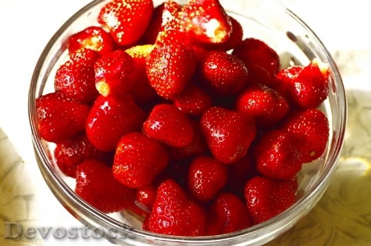 Devostock Strawberry Food Fruit Vitamins