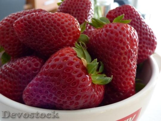 Devostock Strawberry Fruit Berry Red 2