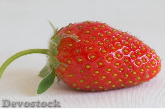 Devostock Strawberry Fruit Dessert Red