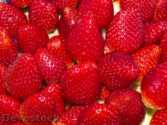 Devostock Strawberry Fruit Macro Delight