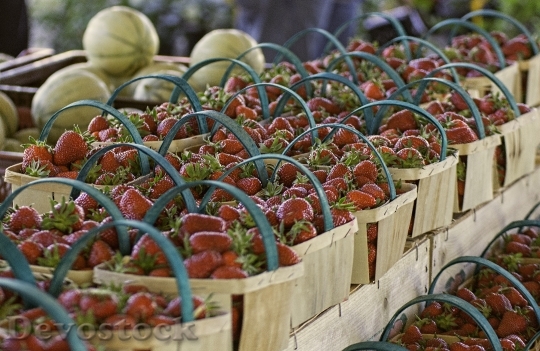 Devostock Strawberry Fruit Market Cart