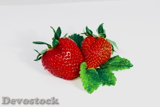 Devostock Strawberry Fruit Red Sweet 4