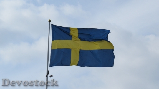 Devostock Sweden Flag Blue Yellow