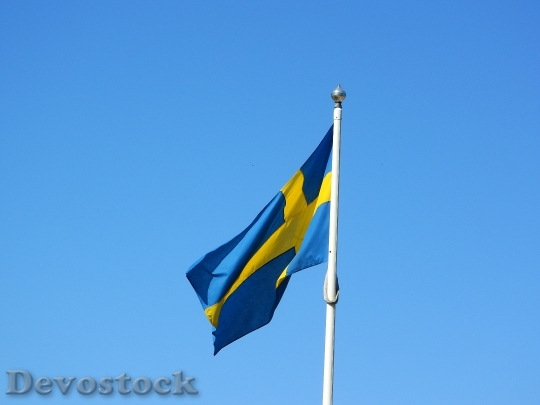Devostock Sweden Swedish Flag Scandinavia