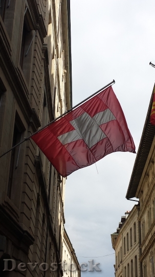 Devostock Swiss Flag Switzerland European