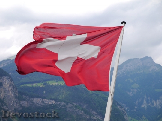 Devostock Switzerland Flag Swiss Flag