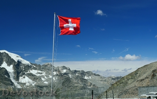 Devostock Switzerland National Flag Graub