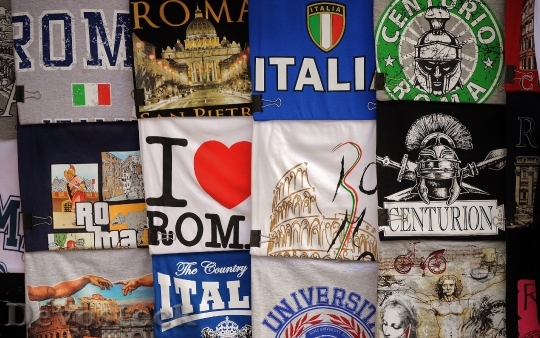 Devostock T Shirts Italian Italy