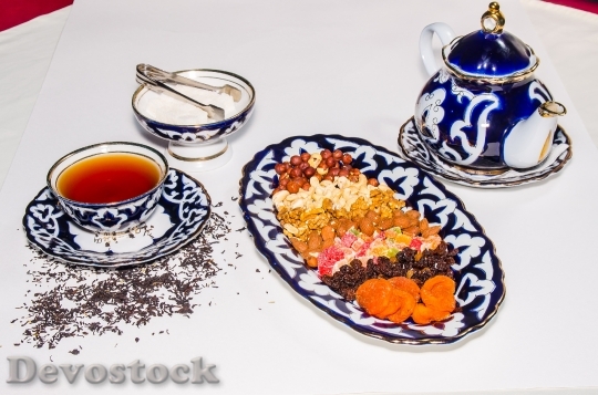 Devostock Tea Herb Sweets Candied