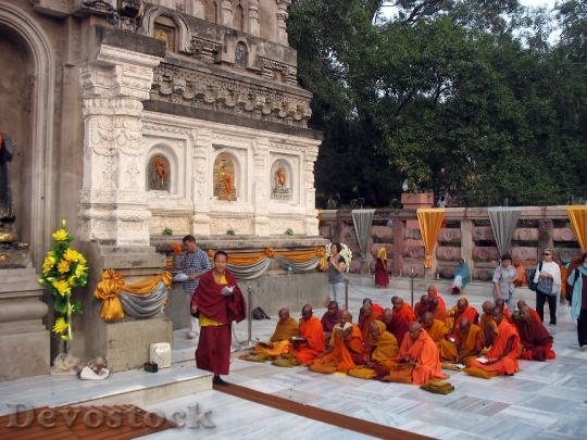Devostock Temple Monks Buddhist Nunnery