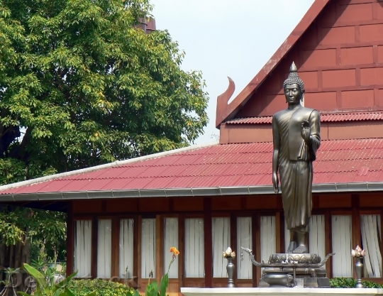 Devostock Thailand Buddha Statue Bronze