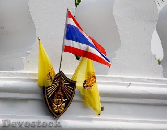 Devostock Thailand Flag Coat Arms