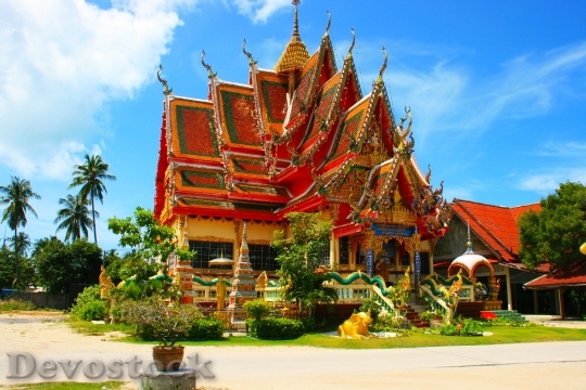 Devostock Thailand Temple Roof Asia