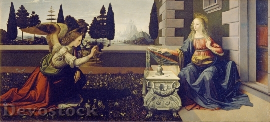 Devostock The Annunciation Leonardo Da