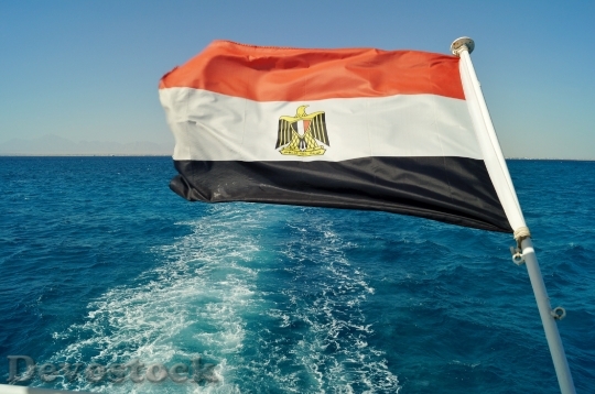 Devostock The Flag Egypt Sea