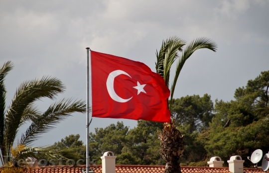 Devostock The Flag Turkey Turkish